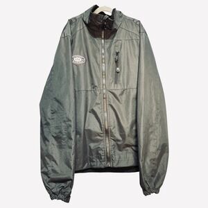 Cheneral Men's Black Windbreaker Jacket Size M Full-Zip Lightweight Outerwear‎